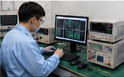 Smart lock electronics inspection workstation