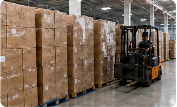 Finished smart lock goods prepared in the warehouse