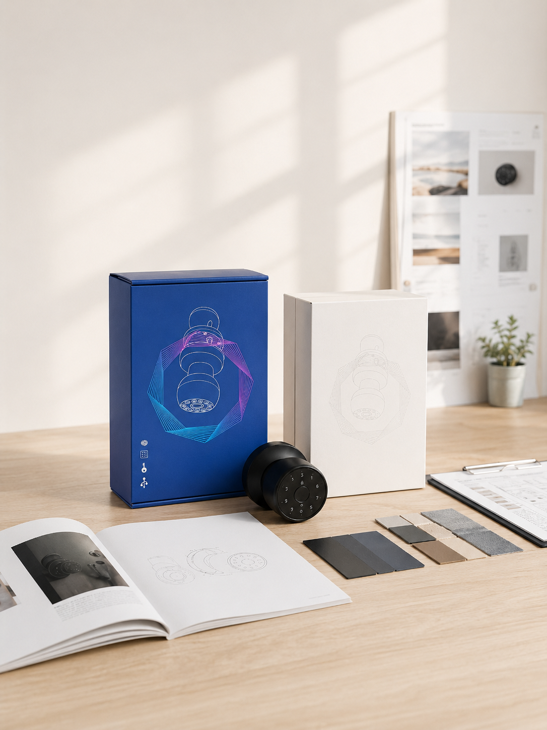 Smart lock samples and packaging customization materials