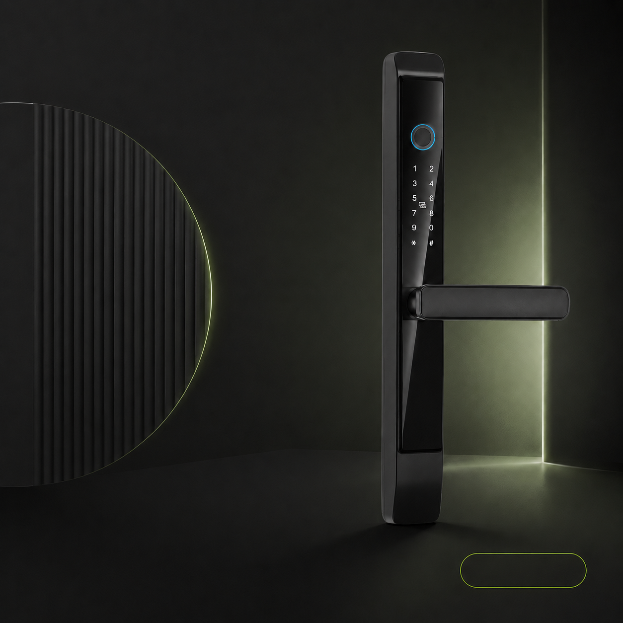 Thermal-Break Aluminum Smart Locks product background